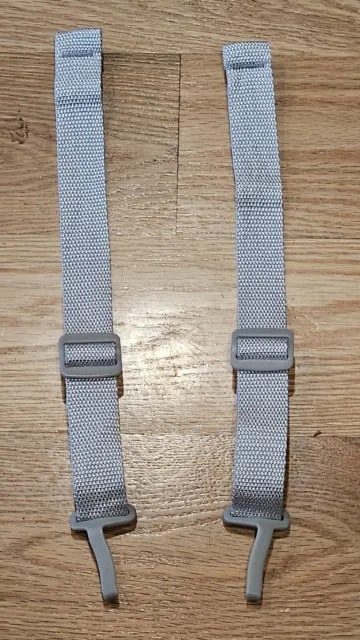 Graco Blossom Highchair 2 Shoulder Straps Harness Replacement Light Gray Lot S1