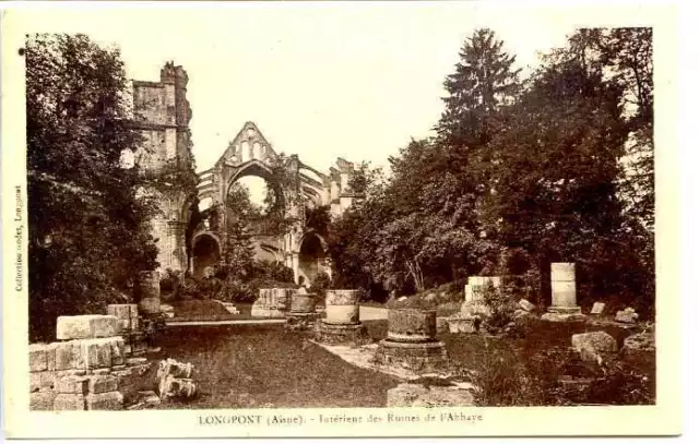 Cp 02 Aisne - Longpont - Interieur Des Ruines De L'abbaye