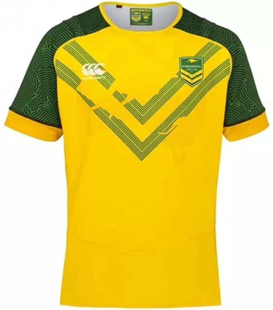 Australia Rugby Men's Shirt (Size S) Canterbury kangaroos Training Jersey - New