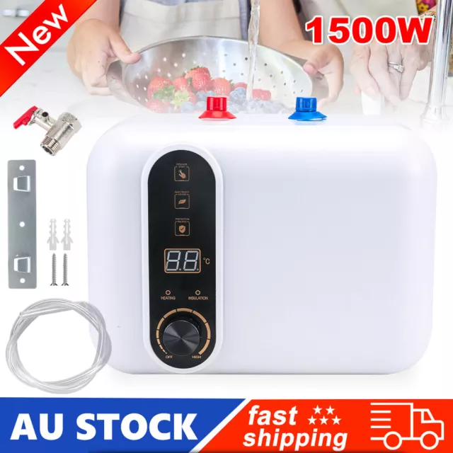 10L 1500W Instant Electric Hot Water System Heater Under Sink For Tap Faucet AU