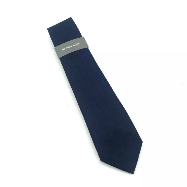 MICHAEL KORS Men's Silk Blend Tie Navy Blue Geometric NWT MSRP: $69.50