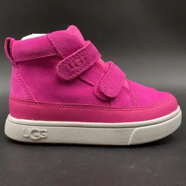 UGG Toddler Rennon II Weather High Top Sneaker Size 7T Pink Waterproof Suede