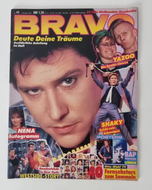 Bravo 49 vom 2.12.1982 Shaky ~ Komplett mit NENA Autogrammkarte (D1268)