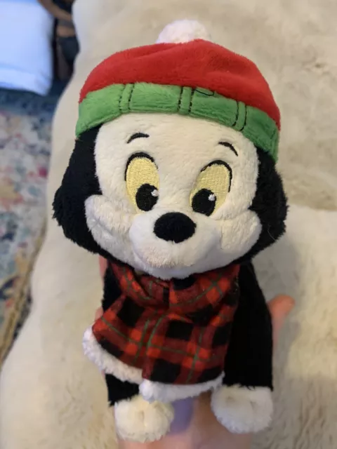 Figaro da Pinocchio Disney Store Gatto Natale (cappello sciarpa invernale) peluche giocattolo