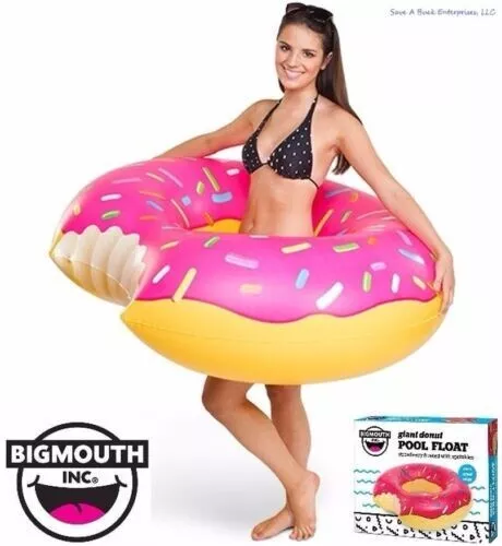 Big Mouth Inc - Gigantic 4' Ft Strawberry Inflatable Donut Pool Float Tube