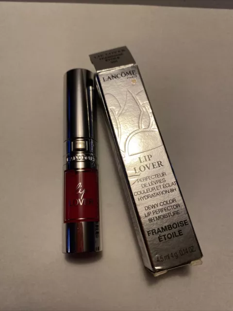 Lancome Lip Lovers Color Rocío Labio Perfeccionador 8 horas humedad. Frambuesa Etoile 355