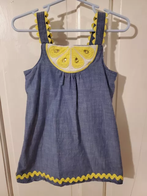 Toddler Girl's Lemon Print Dress, size 2T