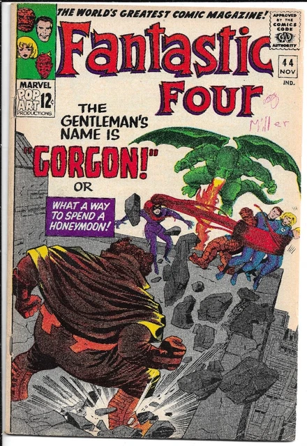 Fantastic Four (Marvel 1965) VG+ #44 MCU 1st Appearance GORGON! SILVER AGE KEY!