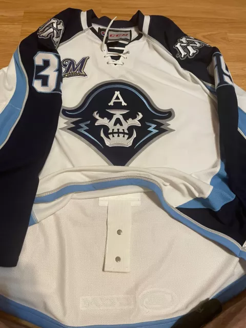 Rookie Game Worn Trenin 2015-16 Milwaukee Admirals CCM AHL Hockey Jersey White