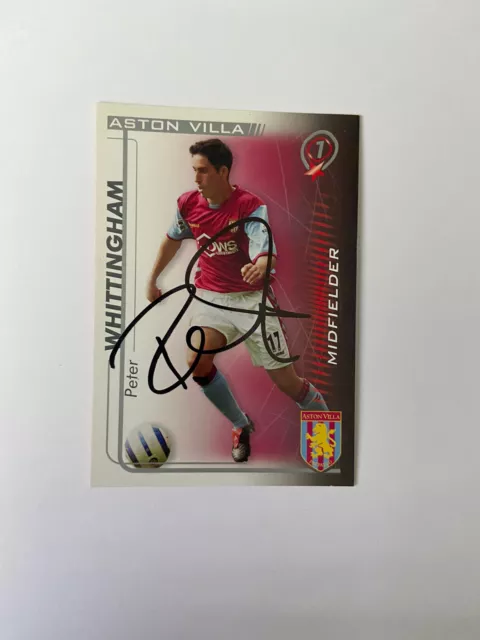 Peter Whittingham - Aston Villa Fc Football Signed Shoot Out Card