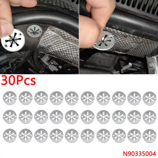 40 Stück Klemmscheiben Hitzeschutz - 30mm Sicherungsscheiben Für Auto