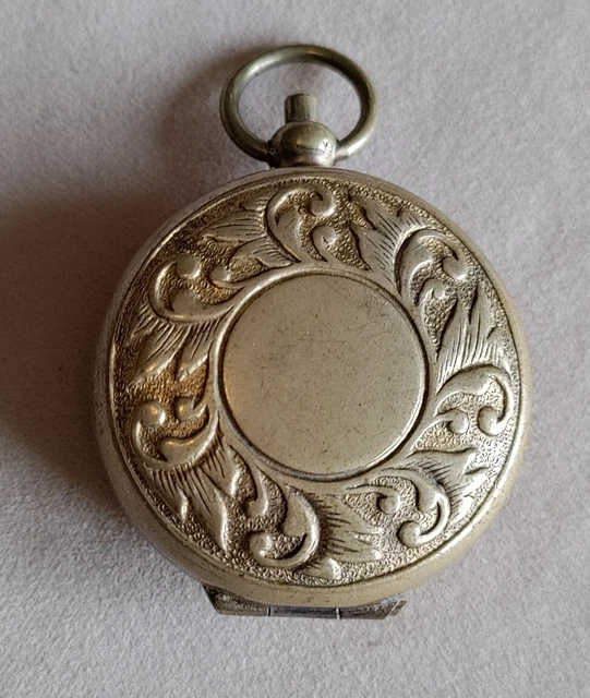 Antique Brass Vintage Sovereign Case Steampunk Edward VII Watch Chain Accessory
