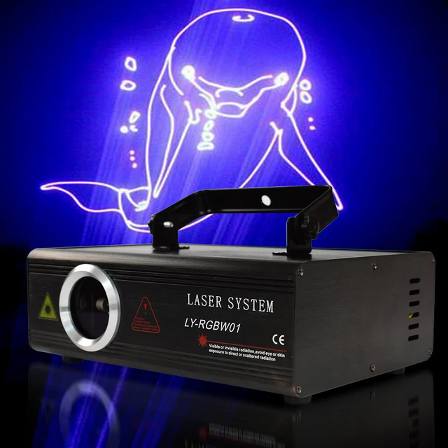Projector Light Animation 80W RGB ANIMATION Laser Projector Light DMX512 ILDA SD DJ Party Stage ...