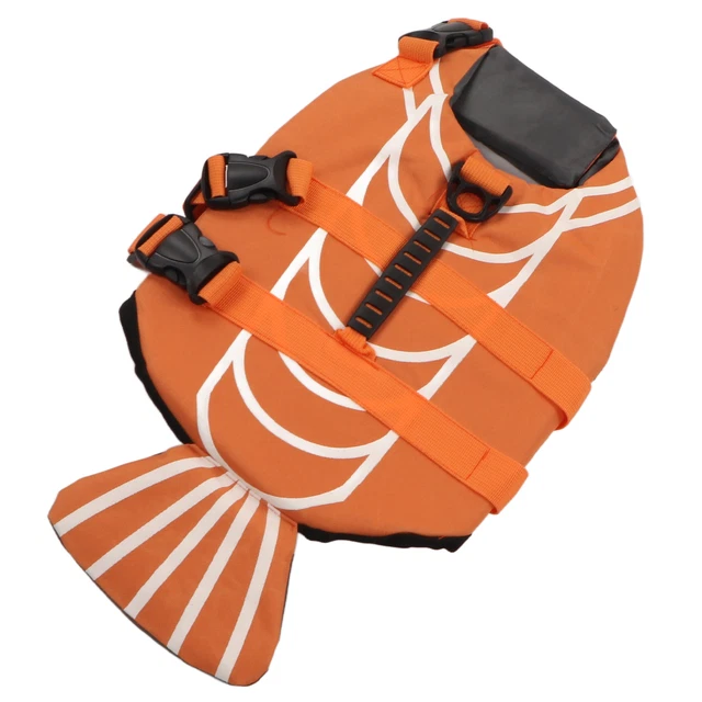 Chaleco de flotación para perros Dog Life Preserver poliéster cómodo anillo gancho perro