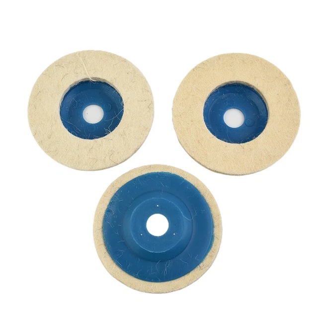 3 Stücke 100mm 4 Zoll Wolle Polierwinkel SchleIFScheibe Filz Polierpad