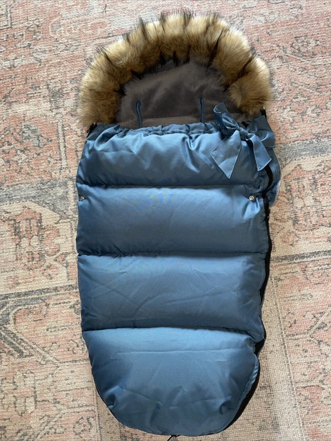Waterproof Baby Envelope Stroller Winter Footmuff Dark Blue Detachable
