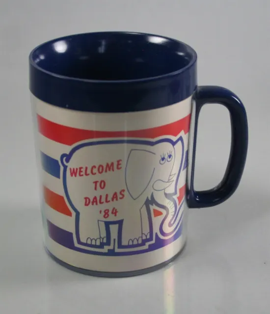 Welcome To Dallas '84 Political Convention ThermoServ Mug 1984