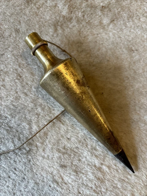 Johnson Level & Tool 108 Plumb Bob, 8 Oz., Brass Finish, 1 Pack