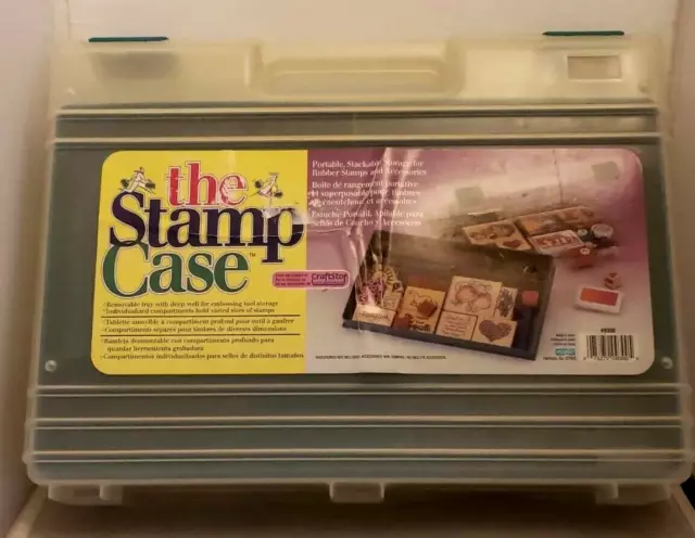 Caja apilable portátil Craftstor para estampillas de goma y accesorios artesanías