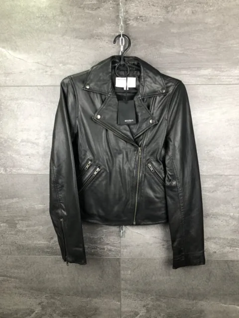 Women's Muubaa Leather Biker Jacket size M