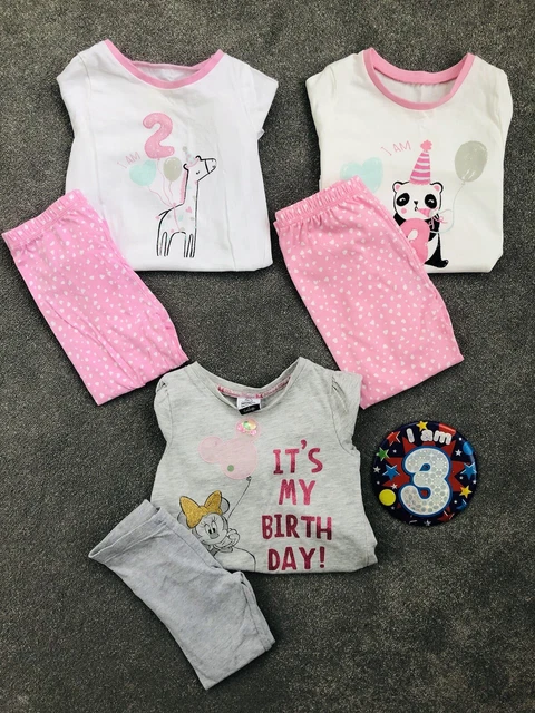 ❤️Large Beautiful Girls Birthday Bundle 2-3/3-4 Years Pj’s, Outfit❤️