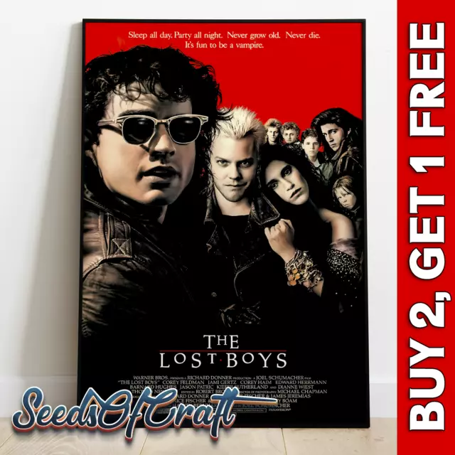 The Lost Boys (1987) Horror Movie Posters | Film Poster | Premium Movie Poster