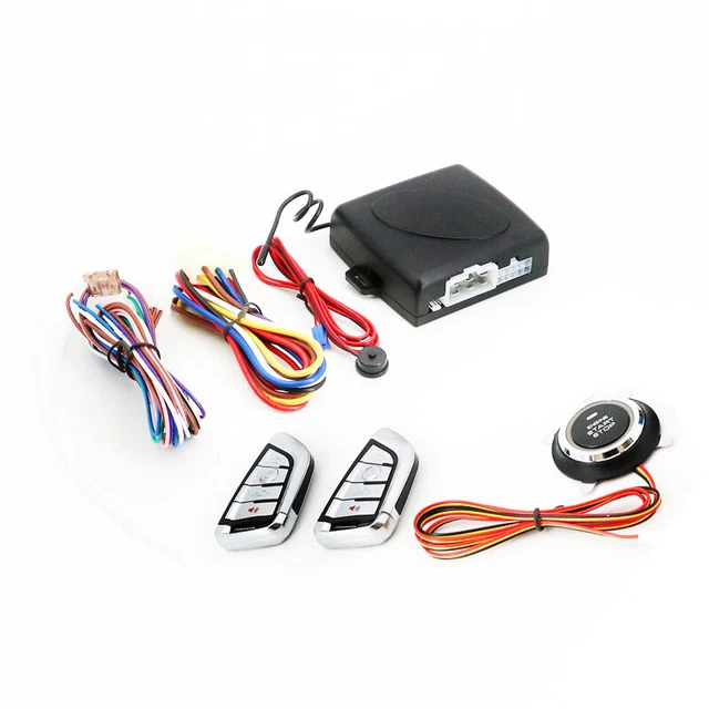 Auto Keyless Entry Alarm Security System Engine Start Push Button Remote Stop