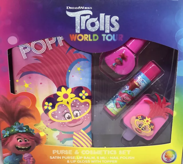 Trolls World Tour Kinder Nagellack Lippenbalsam Lippenglanz Weihnachten Geschenkset