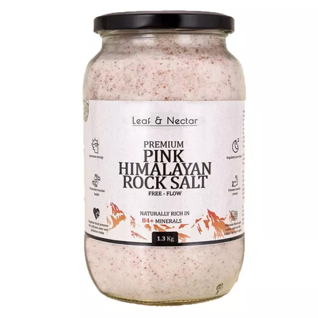 Pink Himalayan Rock Salt for Cooking Curing Bath Fasting 1.30 kg BEST QUALITY