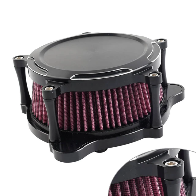 Kit Filtro Aria Aftermarket Per Harley Davidson - Sportster, Dyna, Softail, Touring, M8 (1991-2025) - Stile Cromato - 4