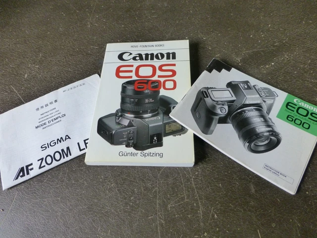 2 Canon EOS 600 1 manuale di istruzioni originale 1 fontana Gunter Spitzing Hove