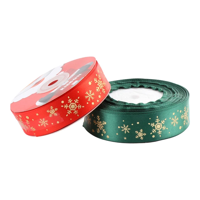 2 rollen Weihnachten Handwerk Band Bänder für Geschenk Verpackung