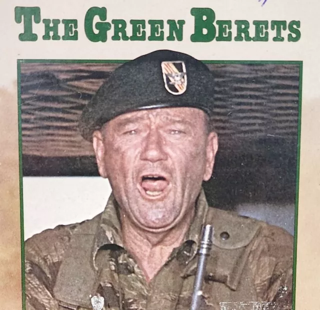 THE GREEN BERETS Vintage VHS Military Action John Wayne 1987 VHSBX14 $9 ...