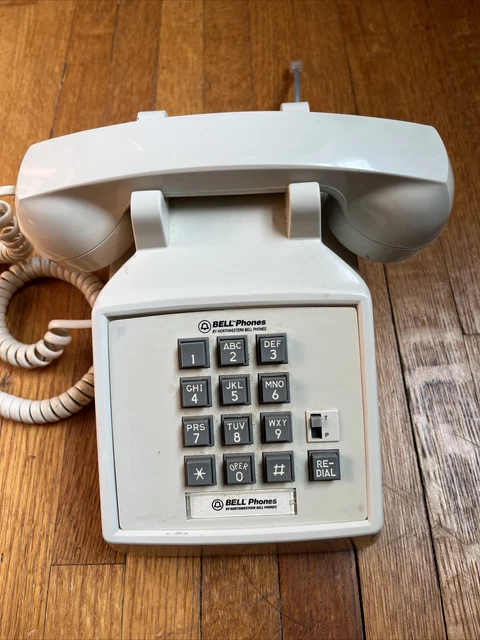 VINTAGE CREAM BELL Phones Model Basic TT 51450 Made In Malaysia Push ...