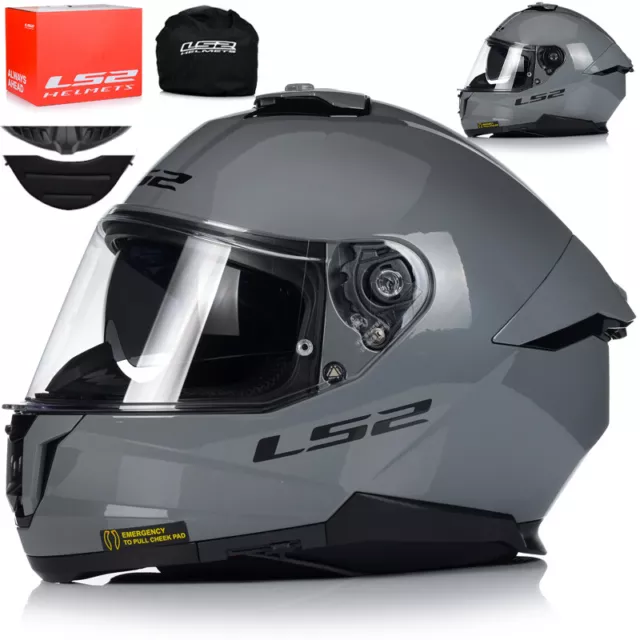 Motorradhelm | LS2 FF808 STREAM II | Integralhelm | Helm mit Sonnenblende 22.06