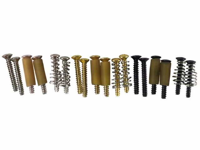 Stratocaster/Strat single coil pickup screws screws, tubing, chrome, black, gold
