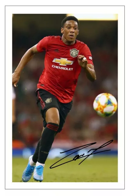 ANTHONY MARTIAL Signed Autograph PHOTO Gift Signature Print MANCHESTER UNITED