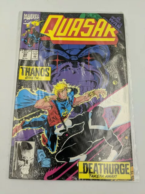Quasar #39 NM+ 9.6 Marvel Comics 1992 Greg Capullo art Thanos Giveth