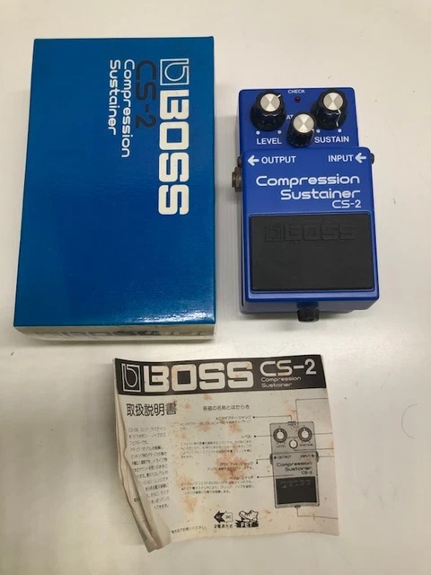 【Near Mint】BOSS CS-2 Compression Sustainer Made In Japan w/Box&Papers