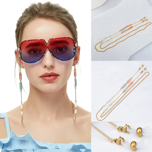 Eyeglass Chains Sunglasses Neck strap Cords Beaded Reading Glasses Chain Holder