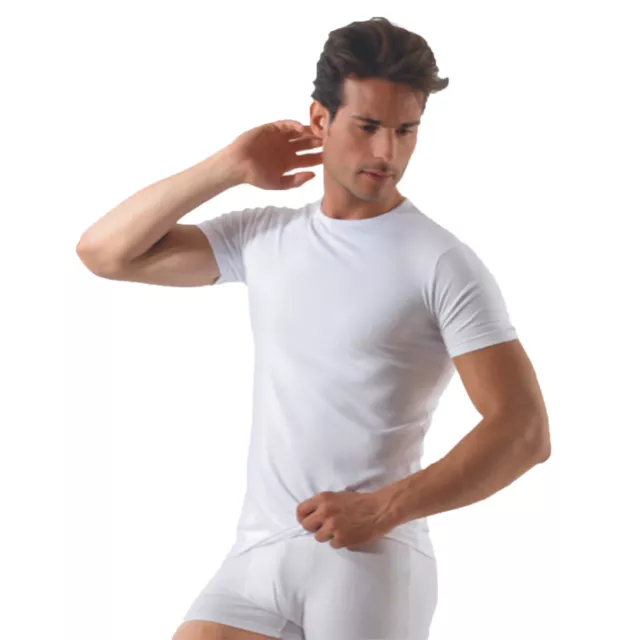 ROSSOPORPORA 6 MAGLIETTE intime uomo in cotone elasticizzato mod. girocollo EUR 39 90 PicClick IT