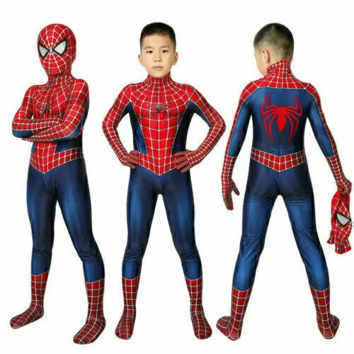 Kinder Spider-man Remitoni Cosplay Kostüm Overall Jumpsuit Halloween Geschenk DE