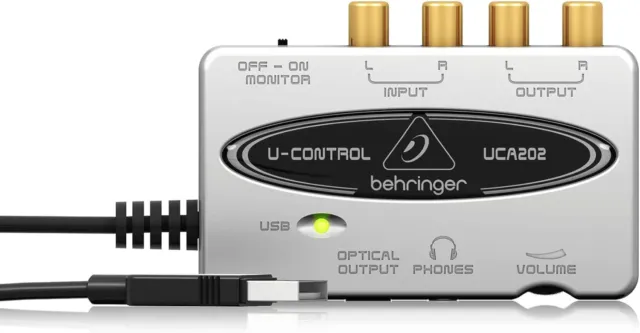 Behringer UCA202 U-Control Ultra low-latency 2 In/2 Out USB/Audio Interface