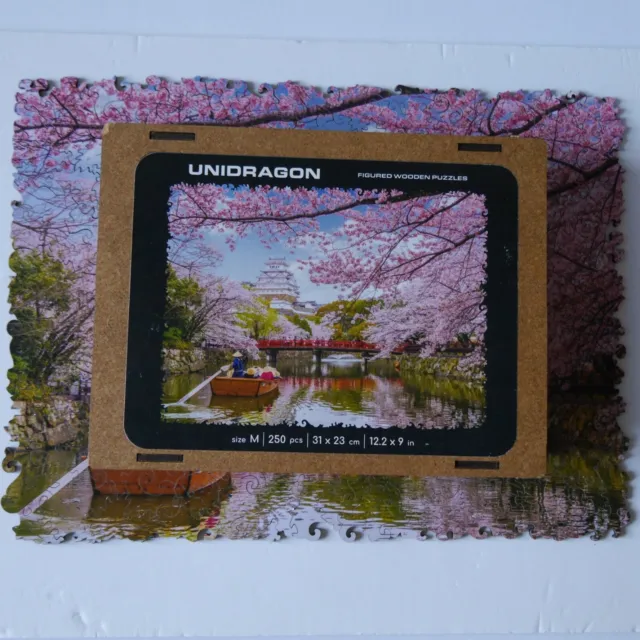 Unidragon Wooden Jigsaw Puzzle - Japan Cherry Blossom M Medium 250 Pieces #D