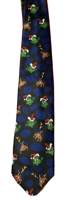 Mens Tie HOW THE GRINCH STOLE CHRISTMAS By DR. SEUSS NOVELTY