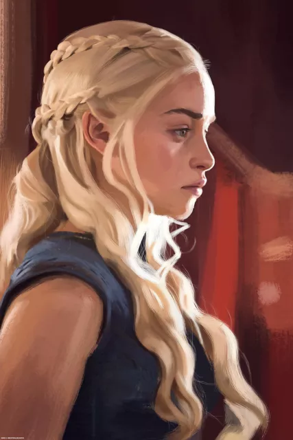 GAME OF THRONES DAENERYS TARGARYEN Canvas Art Print