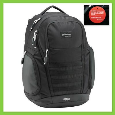 Caribee Komodo 42L Team backpack BLACK -  Laptop School Travel Bag Daypack Biker