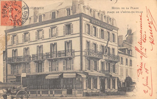 Carte Postale Ancienne (CPA) Trouville - Hôtel Du Helder, Calvados (14), Noir Et Blanc, Années 1900