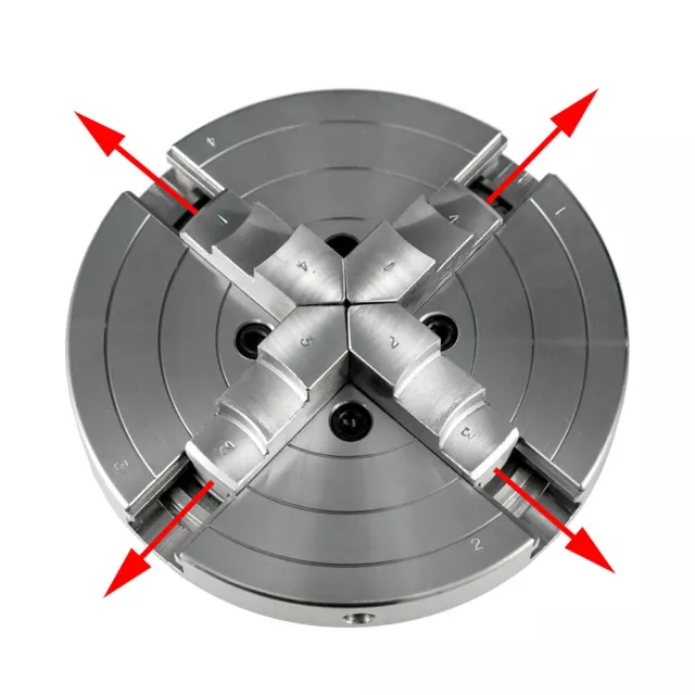 6" 4 Jaw Self-Centering Lathe Chuck CNC Grinder Workholding Accessary 150mm