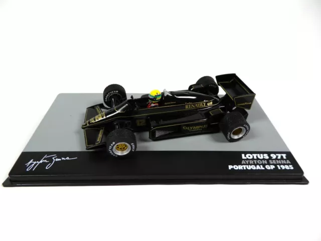 Formula 1 Lotus 97T Ayrton Senna Winner Portugal GP 1985 1:43 MODEL CAR 709